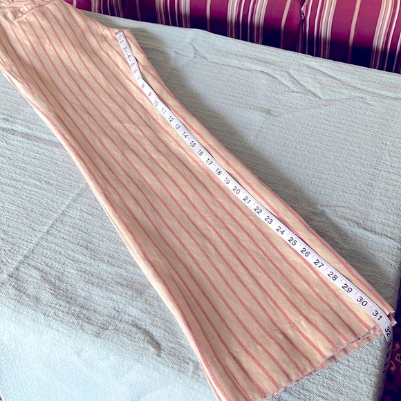 Anthropologie Elevenses summer linen blend wide leg pants, S. - Picture 9 of 12